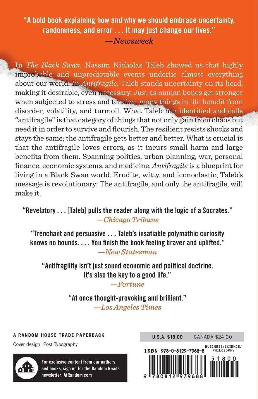 Antifragile: Things That Gain from Disorder Psychology | Personality Taleb, Nassim Nicholas