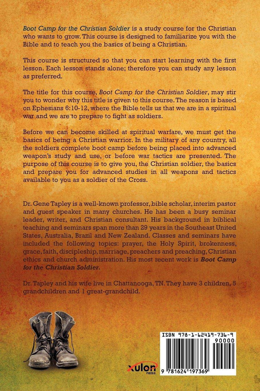 BOOT CAMP for the CHRISTIAN SOLDIER Religion | Christian Education | General Tapley, H Eugene