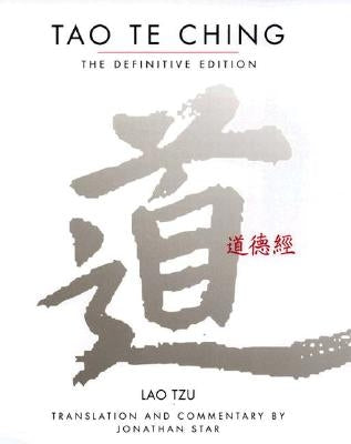 Paperback Tao Te Ching: The Definitive Edition by Tarcherperigee, featuring the book's cover with Chinese characters and elegant design.