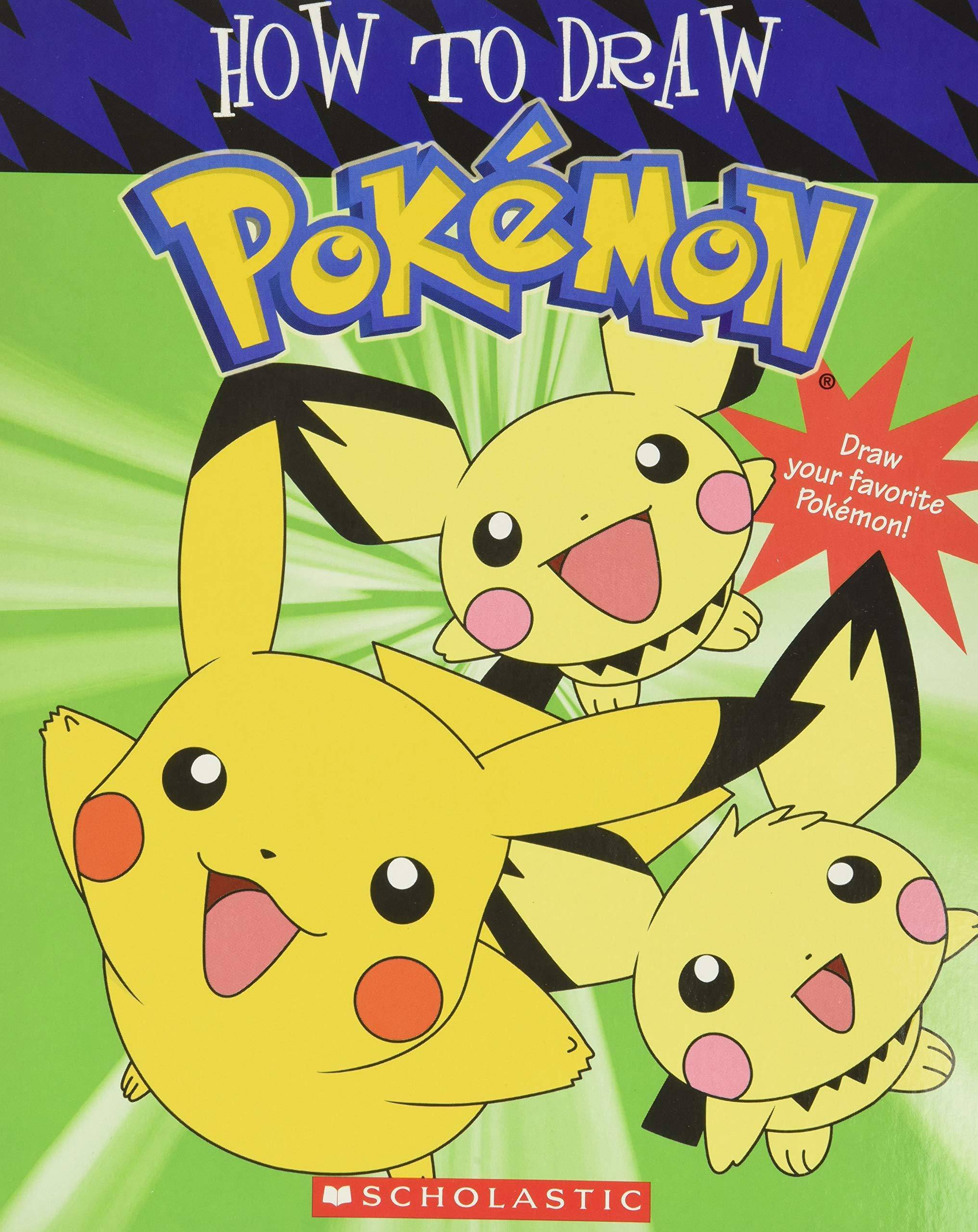 Book cover of "How to Draw Pokémon" by Tracey West, featuring colorful Pokémon illustrations and drawing tips.