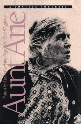 Paperback book titled "Aunt Arie: A Foxfire Portrait" by University of North Carolina Press, featuring a cover image with portrait artwork.