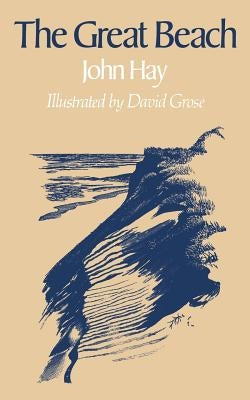 Paperback of The Great Beach novel by W. W. Norton & Company, showing the book cover with beach-themed artwork.