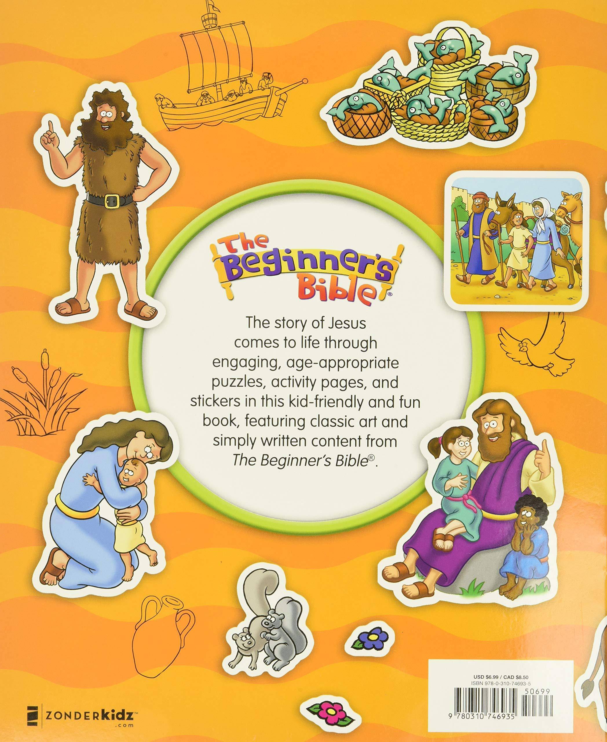 The Beginner's Bible All about Jesus Sticker and Activity Book Juvenile Nonfiction | Religious | Christian - Games & Activities Zondervan