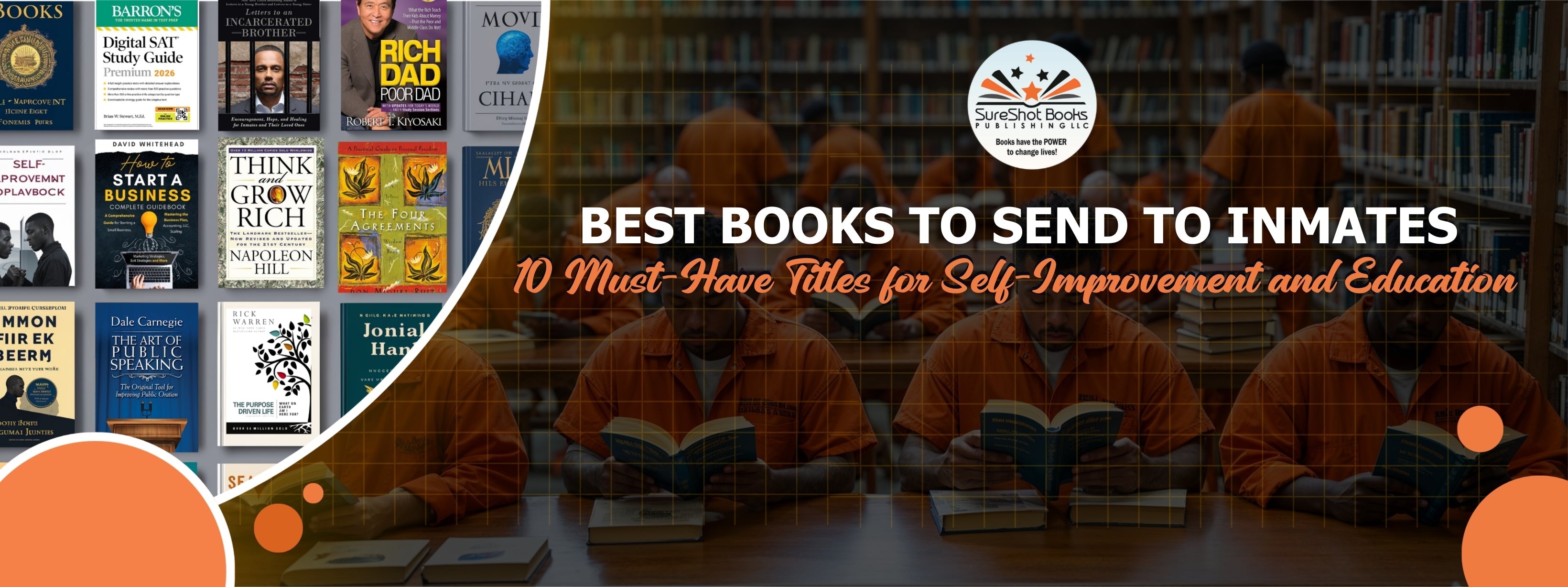Best Books to Send to Inmates: 10 Must-Have Titles for Self-Improvement and Education from SureShot Books Publishing LLC