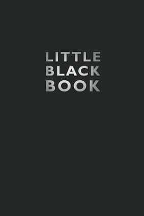 Little Black Book address journal by SureShot Books Publishing LLC, pocket-sized 4 x 6-inch contact notebook