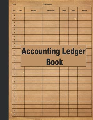 Accounting ledger book for bookkeeping, income, and expenses, 8.5 x 11 inch ledger notebook by SureShot Books Publishing LLC.