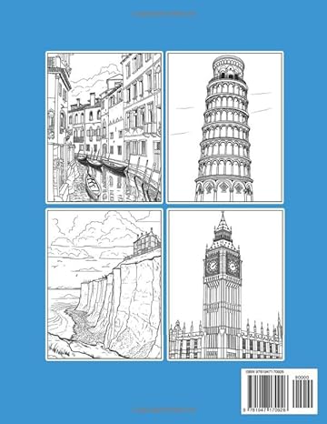 Travel Coloring Book For Inmates: 70 Coloring Pages For Adults With Beautiful Stress Relieving Designs for Relaxation, Mindfulness, Gift For Men Women In Jail And Travel Lovers - SureShot Books Publishing LLC