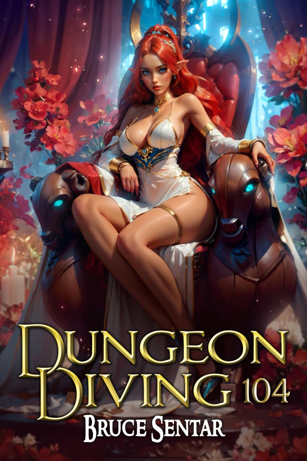 Cover image of Dungeon Diving 104 book by SureShot Books Publishing LLC, featuring fantasy dungeon illustration.
