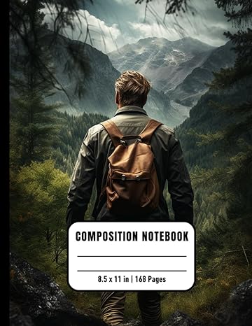 Hiking Man Composition Notebook For Inmates: Blank Sketch Book For Men And Women In Jail, Colorful Unrulled Black Journal For Journaling Note Taking, 8,5x11, 168 Pages, Gift For Hiking Lovers - SureShot Books Publishing LLC