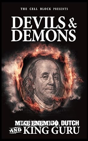 Cover image of "Devils & Demons: A Street Thriller" novel, featuring dark urban artwork and bold title text.