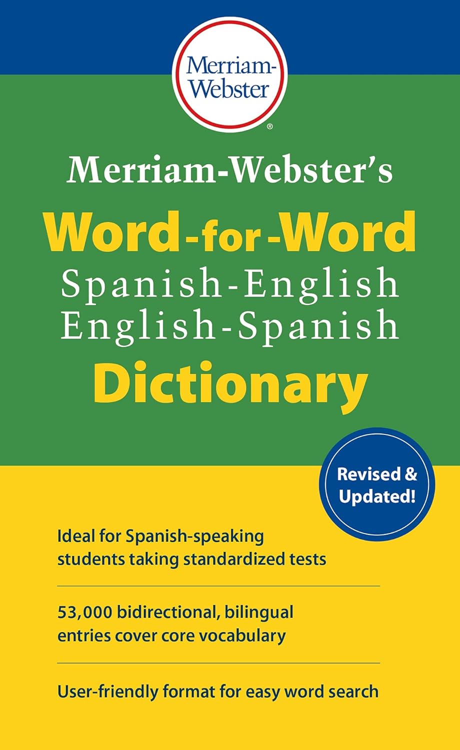 Merriam-Webster's Word-for-Word Spanish-English Dictionary (Multilingual, English and Spanish Edition) - SureShot Books Publishing LLC
