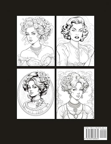 Victorian woman coloring book for inmates - SureShot Books Publishing LLC