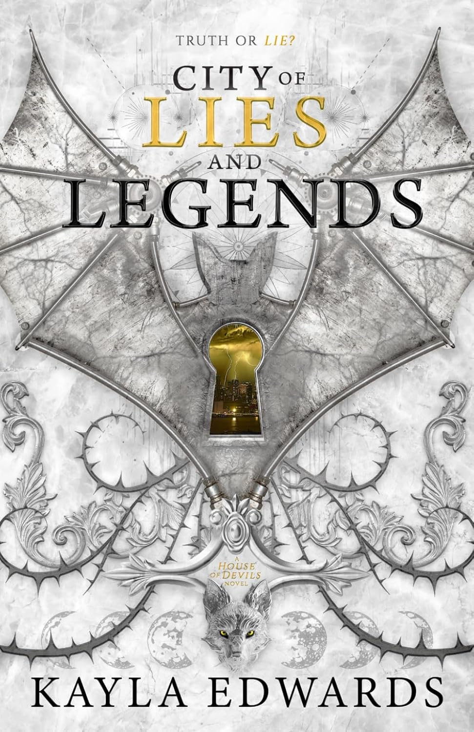 Cover of City of Lies and Legends (House of Devils) by SureShot Books Publishing LLC, featuring dark, atmospheric artwork.