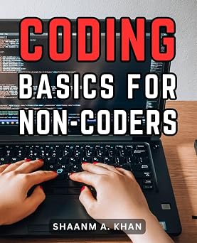 Cover of "Coding Basics For Non-Coders" book by SureShot Books Publishing, featuring colorful programming icons and a clean design.