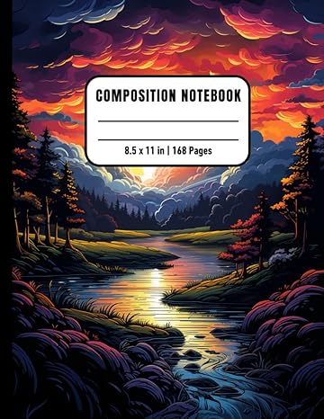 Nature Landscapes Composition Notebook For Inmates: Blank Sketch Book For Men And Women In Jail, Colorful Unrulled Black Journal For Journaling Note ... 168 Pages, Gift For Nature Scenes Lovers - SureShot Books Publishing LLC