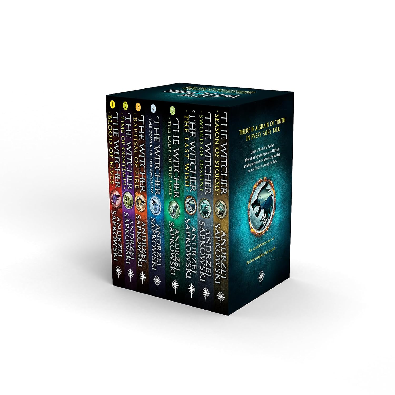 The Witcher Boxed Set: The Last Wish, Sword of Destiny, Blood of Elves, Time of Contempt, Baptism of Fire, The Tower of The Swallow, The Lady of the Lake, Season of Storm