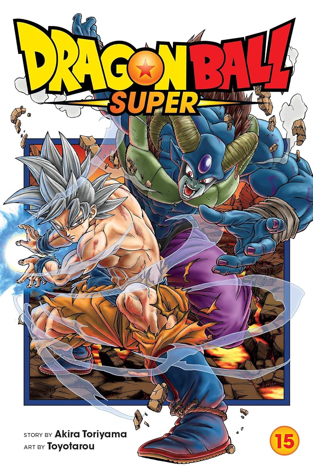 Cover of Dragon Ball Super, Vol. 15 manga book published by SureShot Books Publishing LLC, featuring characters from the series.