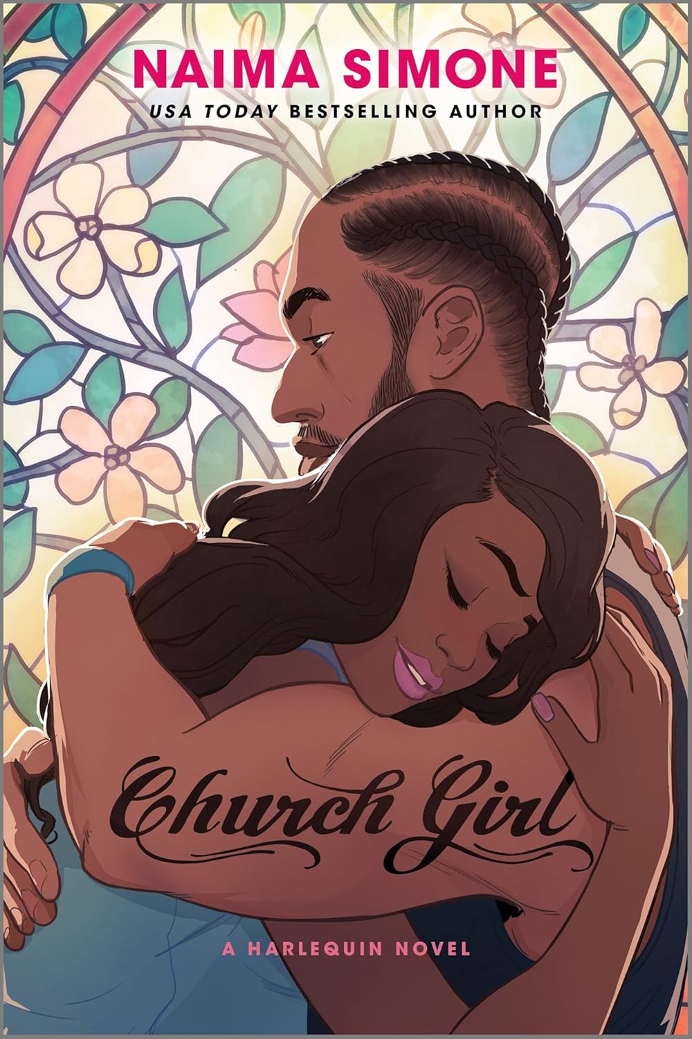 Cover of "Church Girl" by Afterglow Books, featuring a young woman with a contemplative expression in a colorful setting.