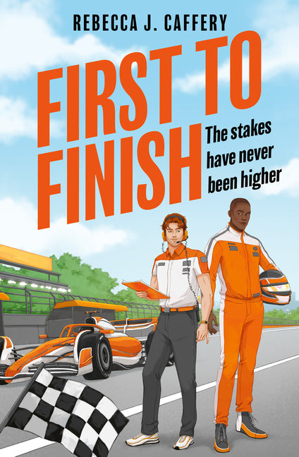 Paperback of "First to Finish" by One More Chapter, featuring the book cover with title and author details.
