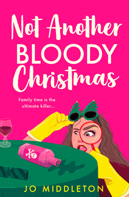 Paperback copy of "Not Another Bloody Christmas" novel by Avon Books, featuring a festive holiday-themed cover illustration.