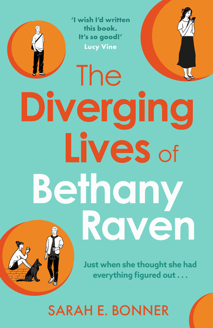 Paperback book titled "The Diverging Lives of Bethany Raven" by HQ, showing the cover with title and author details.