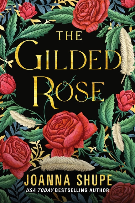 Paperback copy of The Gilded Rose by Avon Books, featuring an illustrated cover of a golden rose on a dark background.