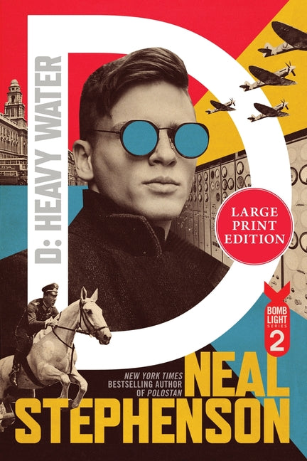 Large print paperback of "Heavy Water" by William Morrow, showing the book cover with title and author text.