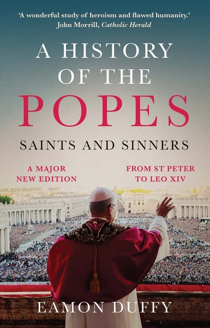 Paperback copy of "A History of the Popes: Saints and Sinners" by Yale University Press with the book cover and ISBN 9780300303698.