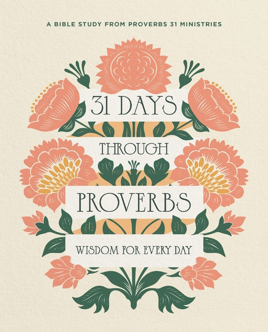 Paperback of 31 Days Through Proverbs by HarperChristian Resources, featuring the cover with biblical imagery and title.