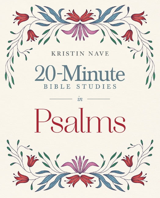 Paperback book titled 20-Minute Bible Studies in Psalms by HarperChristian Resources, featuring a cover with Psalms themed artwork.