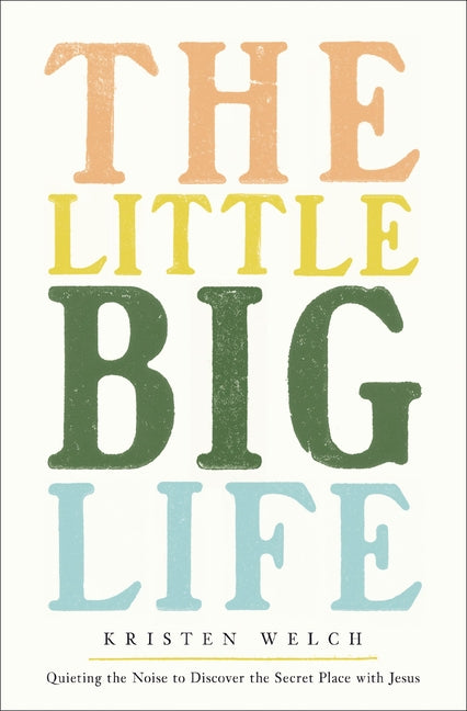 Paperback book titled "The Little Big Life" by Zondervan, featuring a peaceful cover with a serene nature scene.