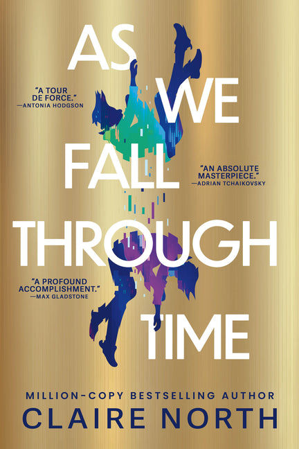 Paperback of "As We Fall Through Time" by Orbit, featuring the book cover with title and author details.