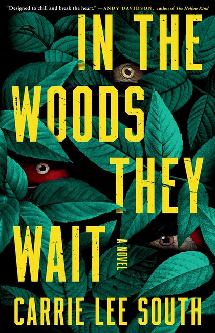 Paperback of "In the Woods" by Little Brown and Company, showing the book cover with dark forest imagery.