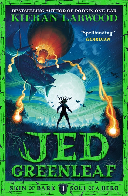 Paperback of Jed Greenleaf by Faber & Faber Children's, featuring the book cover with colorful artwork and title text.