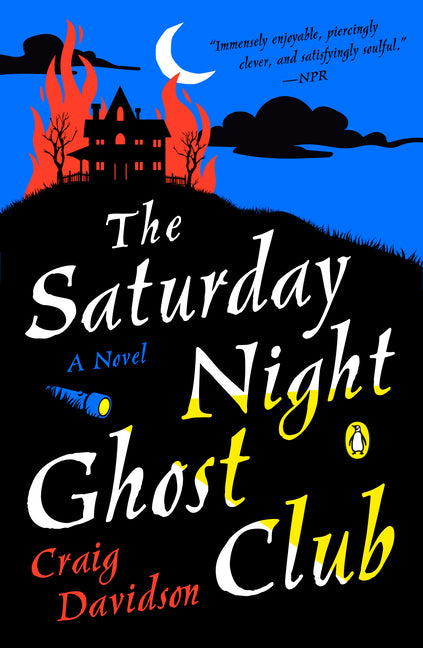 Paperback of The Saturday Night Ghost Club by Penguin Books, featuring the book cover with spooky ghost illustrations.