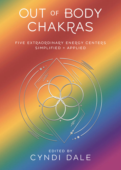 Paperback book titled "Out of Body Chakras" by Llewellyn Publications, featuring a colorful cover design about energy centers.