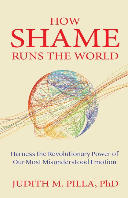 Paperback book titled "How Shame Runs the World" by Health Communications, featuring a cover with a minimalist design and bold title.