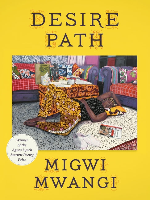 Paperback of Desire Path: Poems by University of Pittsburgh Press, featuring the book cover with poetic artwork and title.
