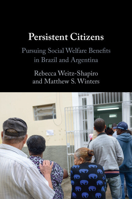 Paperback book titled "Persistent Citizens" by Cambridge University Press, featuring a cover with abstract artwork.