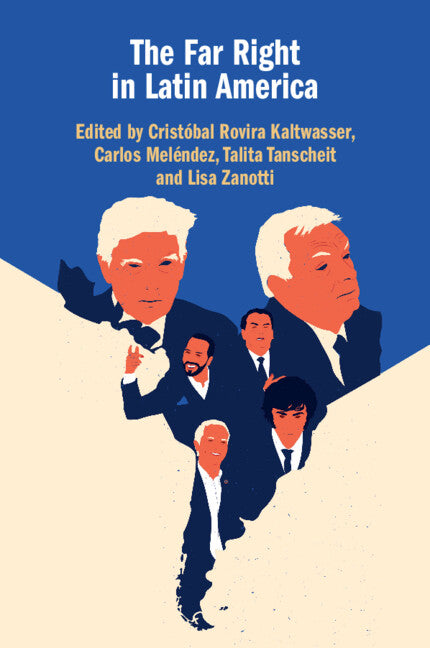 Paperback book titled "The Far Right in Latin America" by Cambridge University Press, featuring the cover design with text and graphics.