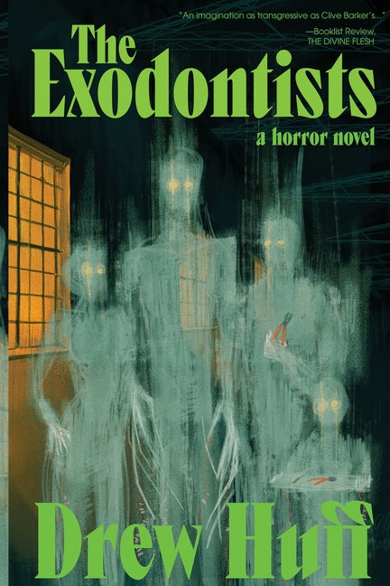 Paperback book titled "The Exodontists" by Nefarious Bat Press, featuring a dark, artistic cover design.
