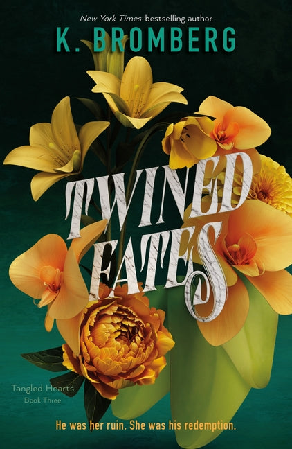 Paperback copy of Twined Fates: Tangled Hearts Book Three by Bramble, featuring the book cover with tangled hearts illustration.
