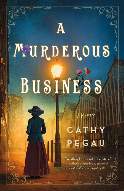 Paperback of "A Murderous Business," a Harriman & Mancini mystery novel published by Minotaur Books, featuring dark, suspenseful cover art.