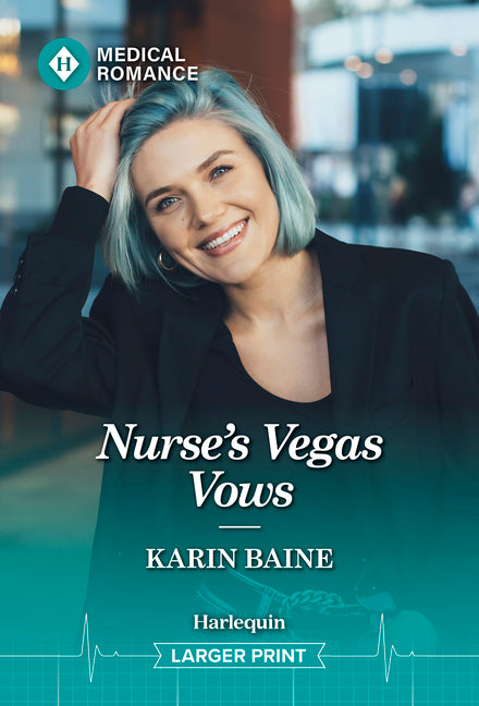Mass market paperbound of Nurse's Vegas Vows by Harlequin Medical Romance, featuring romantic cover art with a nurse and a Vegas backdrop.