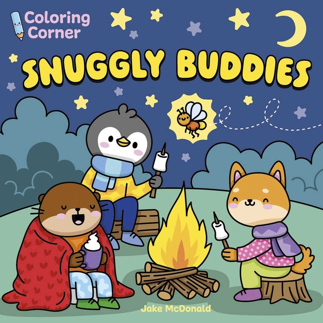 Coloring Corner Snuggly Buddies paperback book by Sirius Entertainment featuring adorable illustrated animal characters for kids.