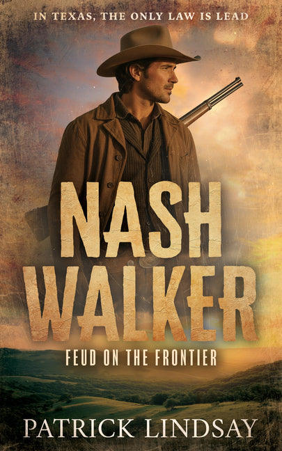 Large print paperback of Nash Walker's Feud on the Frontier, published by Thorndike Press Large Print, showing the book cover.