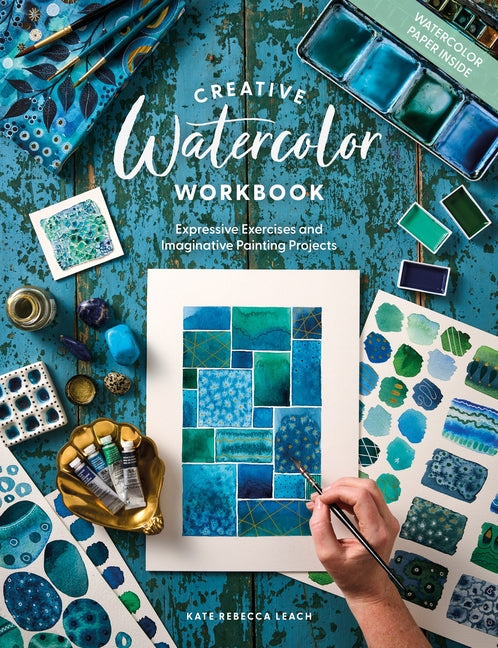 Paperback watercolor workbook by David & Charles featuring expressive exercises and imaginative painting projects for artists.