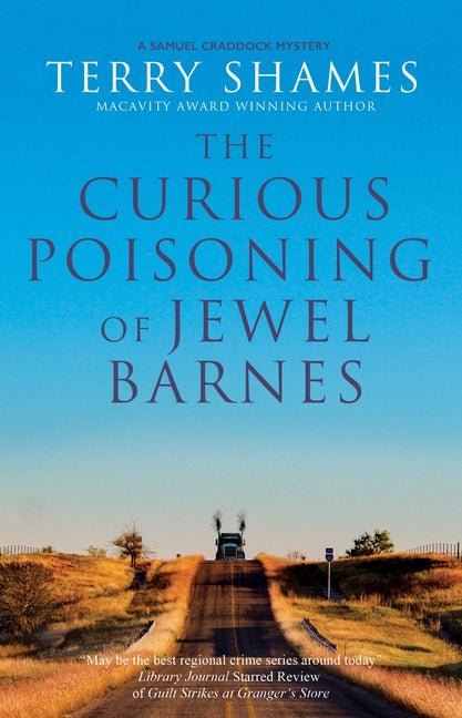 Paperback copy of "The Curious Poisoning of Jewel Barnes" by Severn House, featuring the book cover with title and author details.