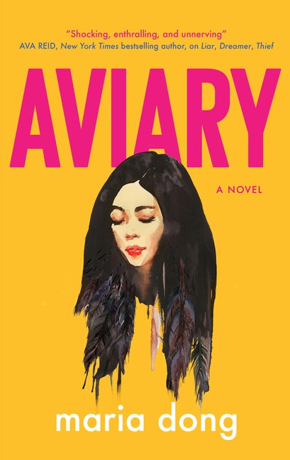 Paperback copy of the novel "Aviary" by Severn House, featuring the book cover with artwork and title text.