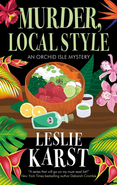 Paperback of Murder, Local Style by Severn House, featuring a dark, mysterious cover with cityscape and crime-related imagery.